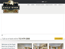Tablet Screenshot of eagleriver-inn.com